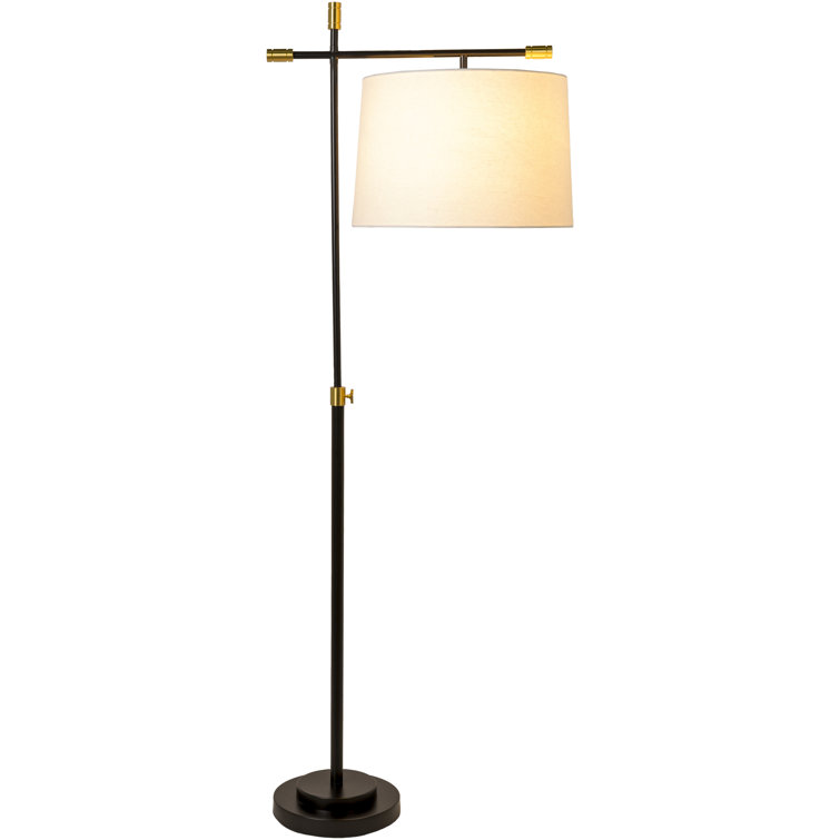 Gold swing arm floor hot sale lamp